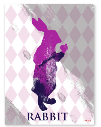 plakat dla dzieci Rabbit