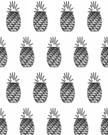 tapeta dla dzieci w ananasy