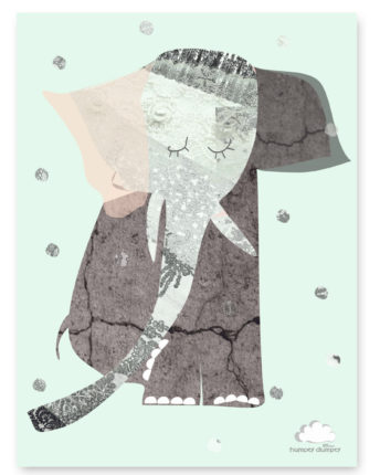 Plakat Mint Lady Elephant