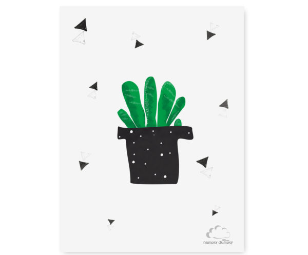 plakat dzieciecy cactus Triangles