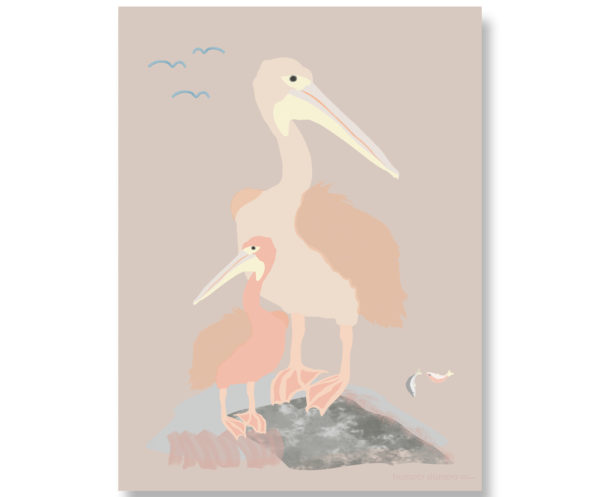 Plakat dla dzieci Pelican Love